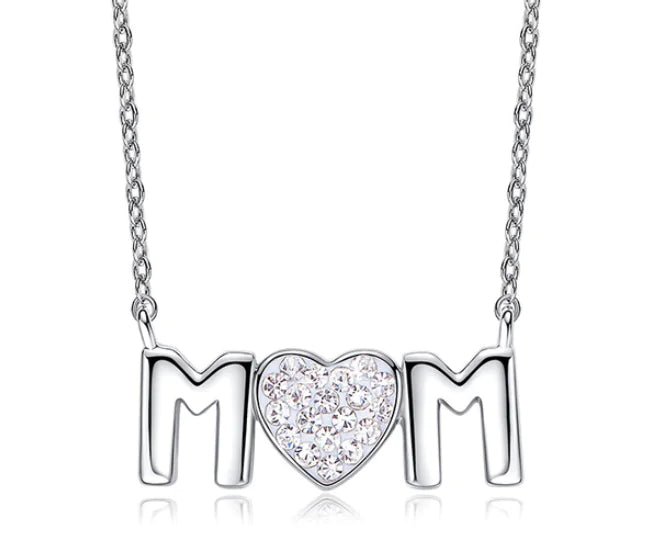 Swarovski Crystal Heart Necklace with CDE Design.