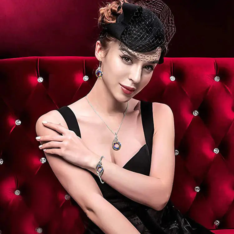 Kolczyki Phoenix z kryształami Swarovski Elements dla kobiet.