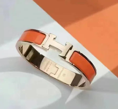 Bransoletka Hermès H z tytanowej stali