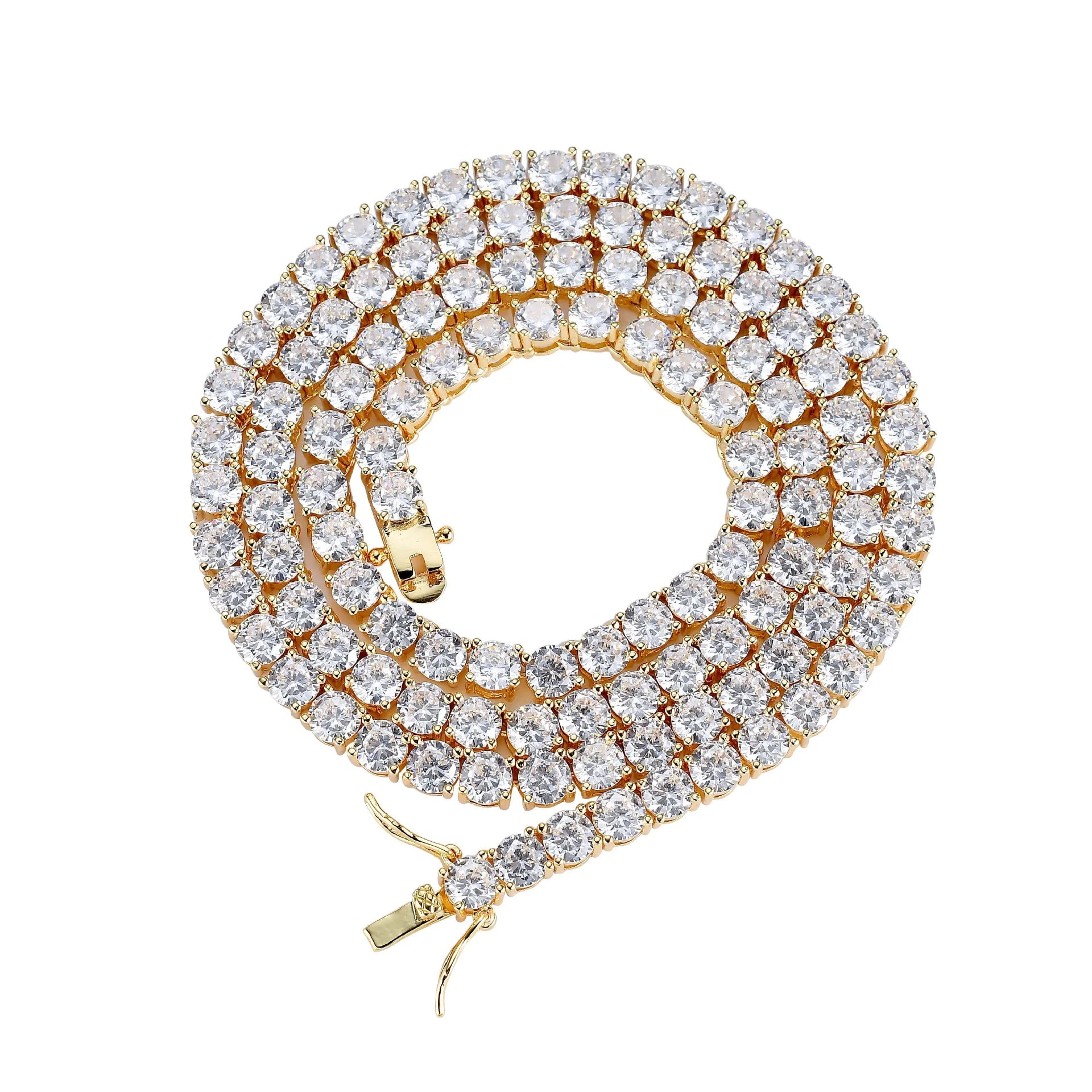 Zircon Chain Tennis Jewelry – Luxurious chain with zircons.