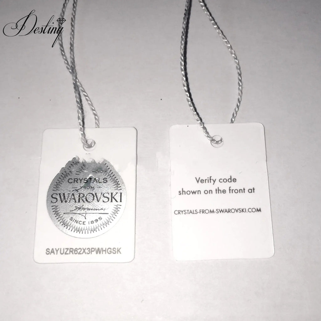 Kolczyki Daisy Heart z kryształem Swarovski.