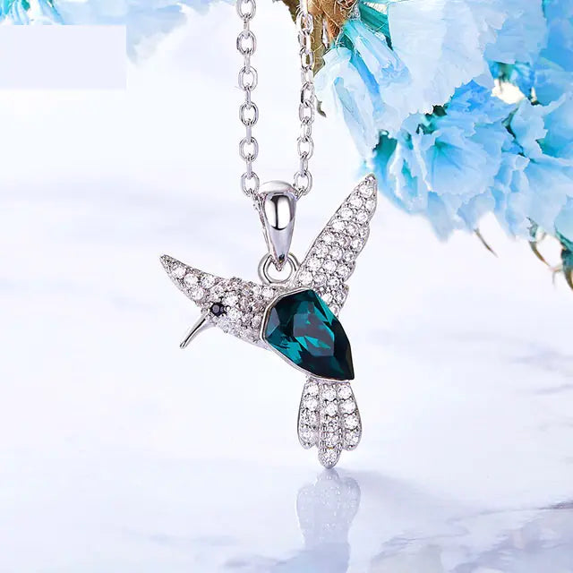 Naszyjnik Swarovski Crystal Bird ze srebra 925.