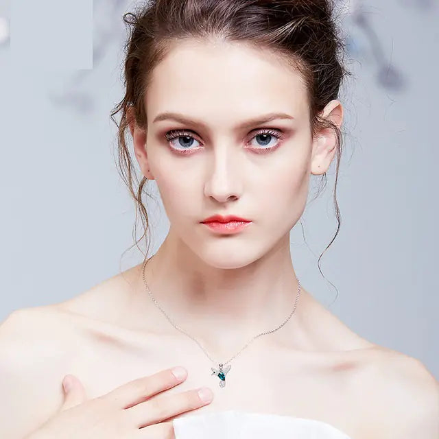 Naszyjnik Swarovski Crystal Bird ze srebra 925.