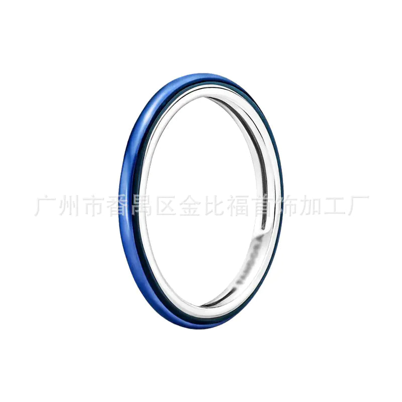 Pandora S925 Rose Gold Ring with Pink Diamond Heart.