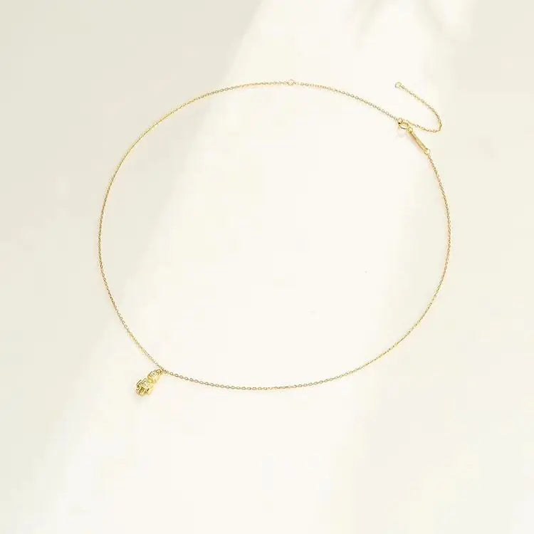 PDPAOLA Robot Necklace – Luksusowy europejski naszyjnik w stylu punk.