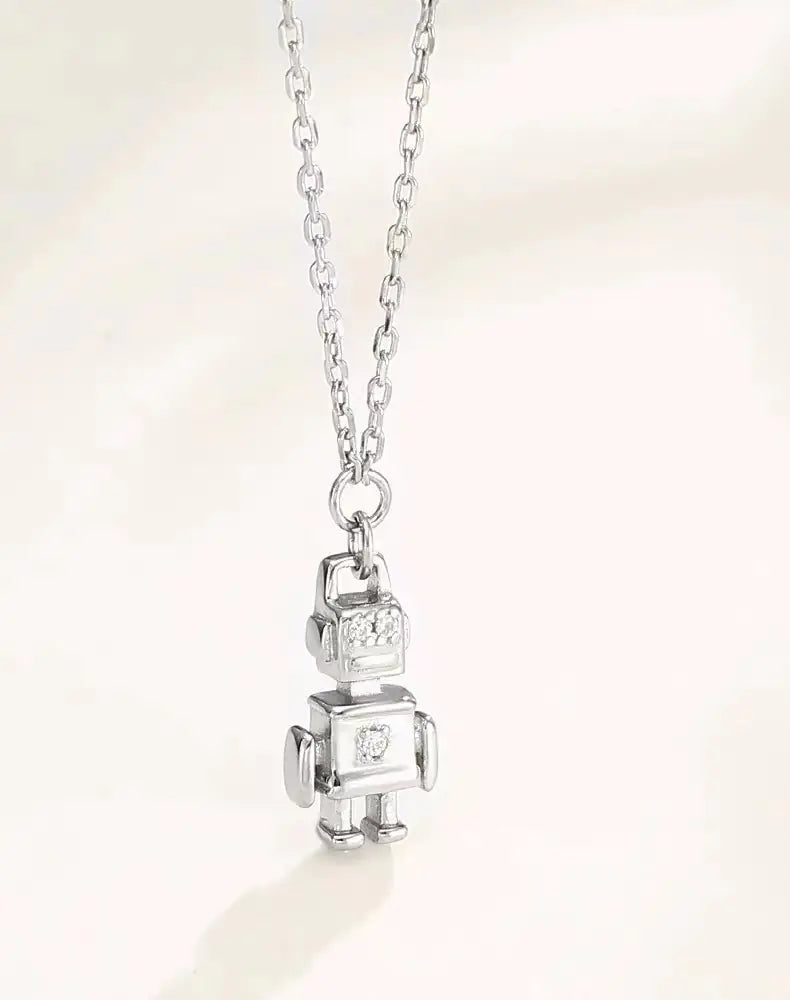 PDPAAOLA Robot Necklace – Luxury European punk style necklace.