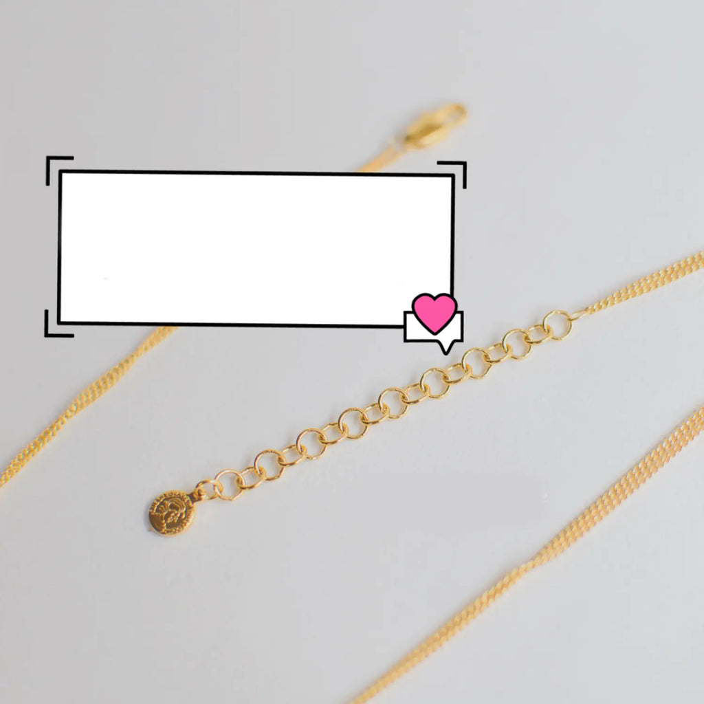 Naszyjnik MyOne z odporną na blaknięcie, próżniowo nakładaną powłoką złota i unikalnym wzorem