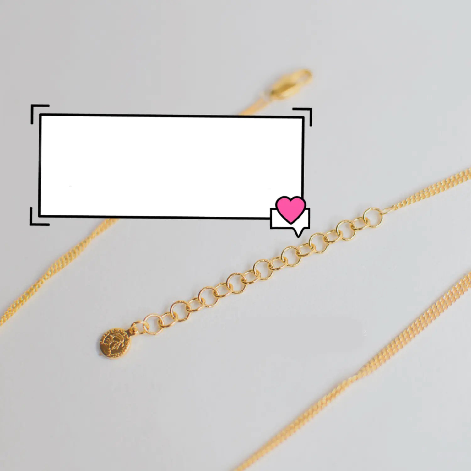 Naszyjnik MyOne z odporną na blaknięcie, próżniowo nakładaną powłoką złota i unikalnym wzorem