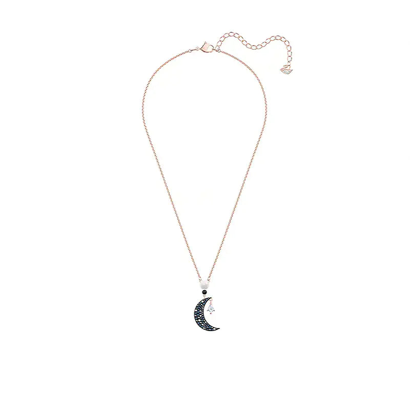 Swarovski Crystal Mysterious Moon Necklace for Women.