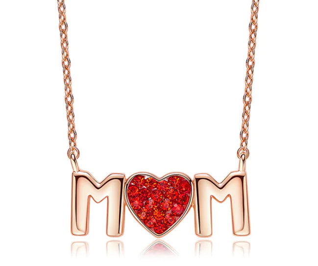 Swarovski Crystal Heart Necklace with CDE Design.