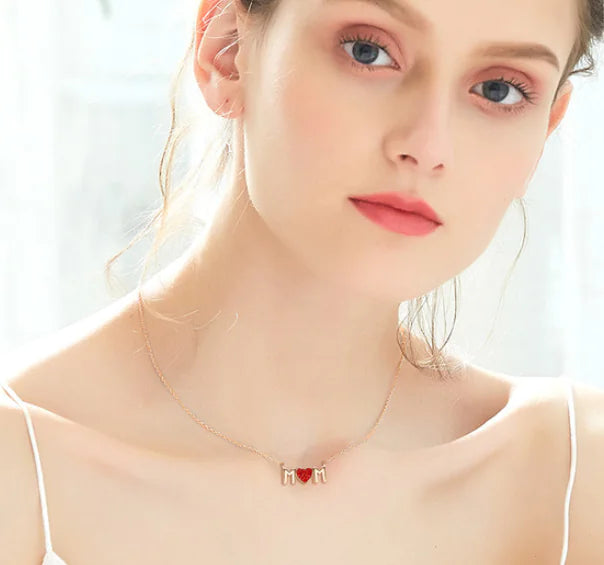 Swarovski Crystal Heart Necklace with CDE Design.