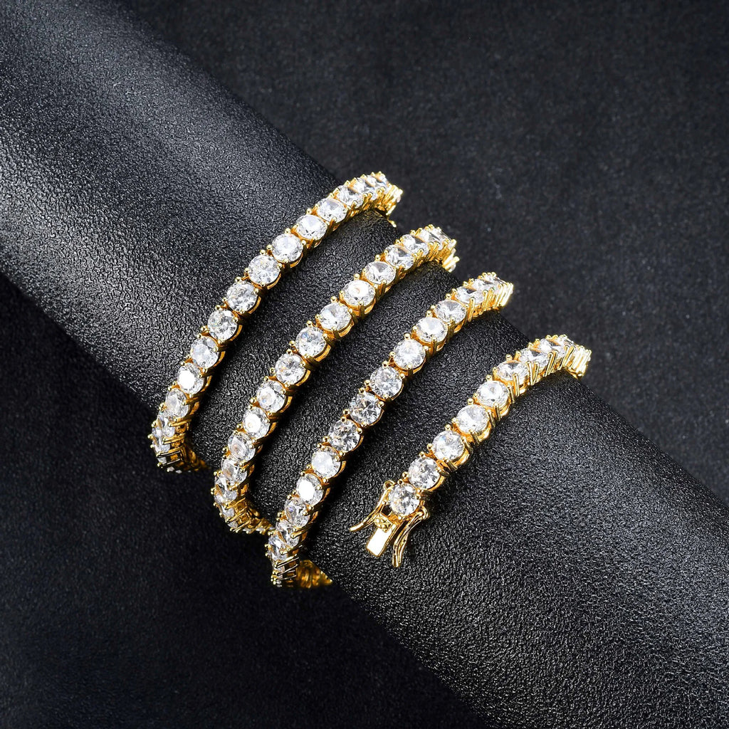 Zircon Chain Tennis Jewelry – Luksusowy łańcuszek z cyrkoniami.